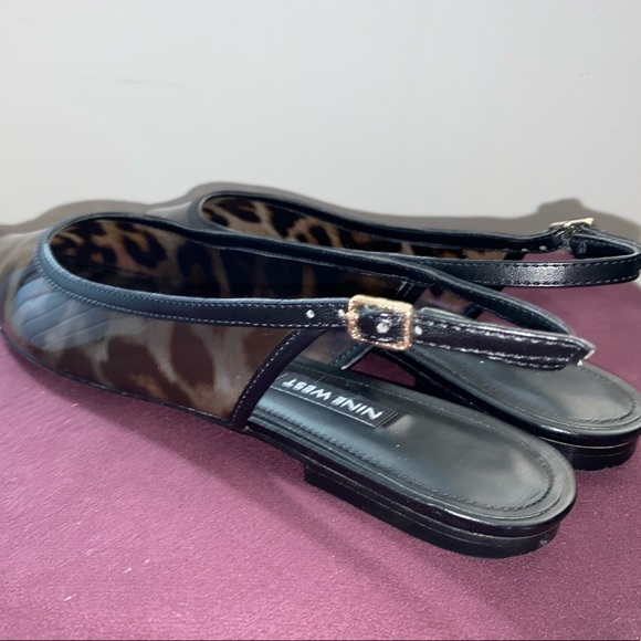 Cheetah Print Nine West Flats - Picture 7 of 8